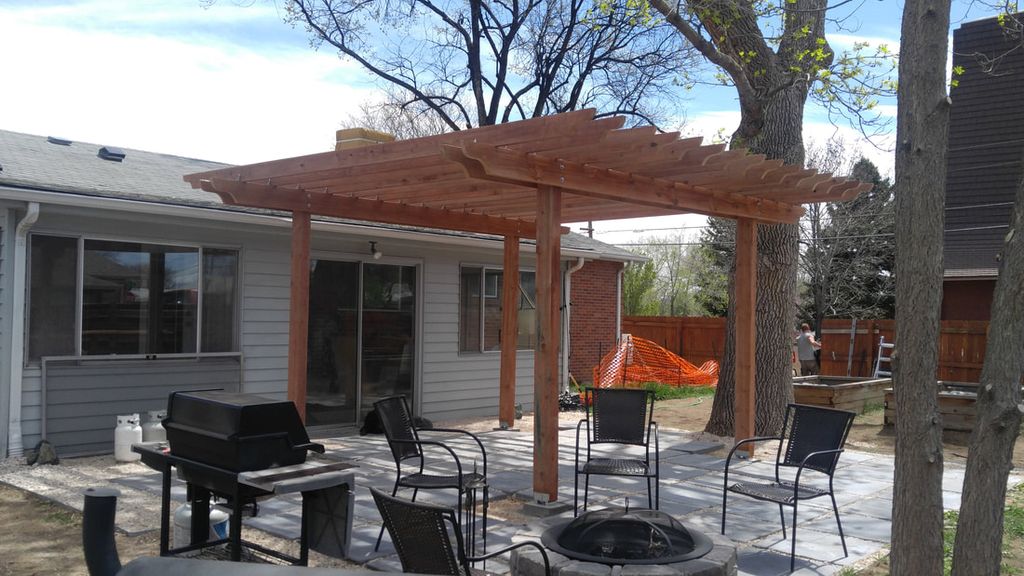 Custom-built pergola 