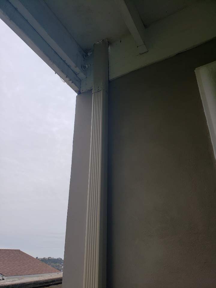 2019 Feb. New gutter and Downspouts in San Rafael