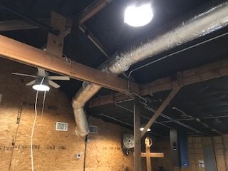 Open Duct work in church