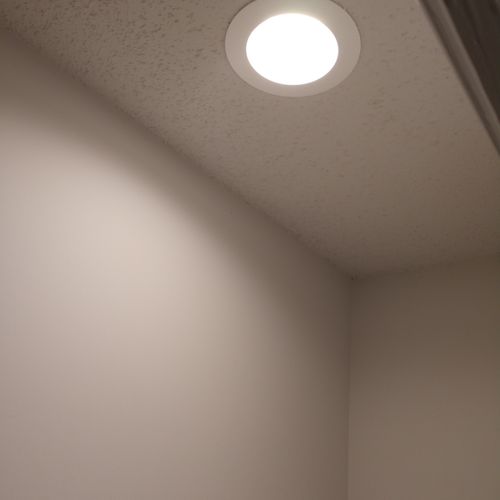 LED lighting for closet