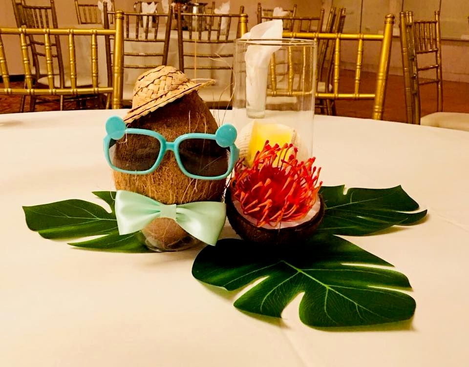 Handsome Coconut Centerpiece