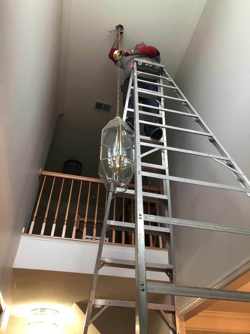 Hanging Chandelier 2 Story 