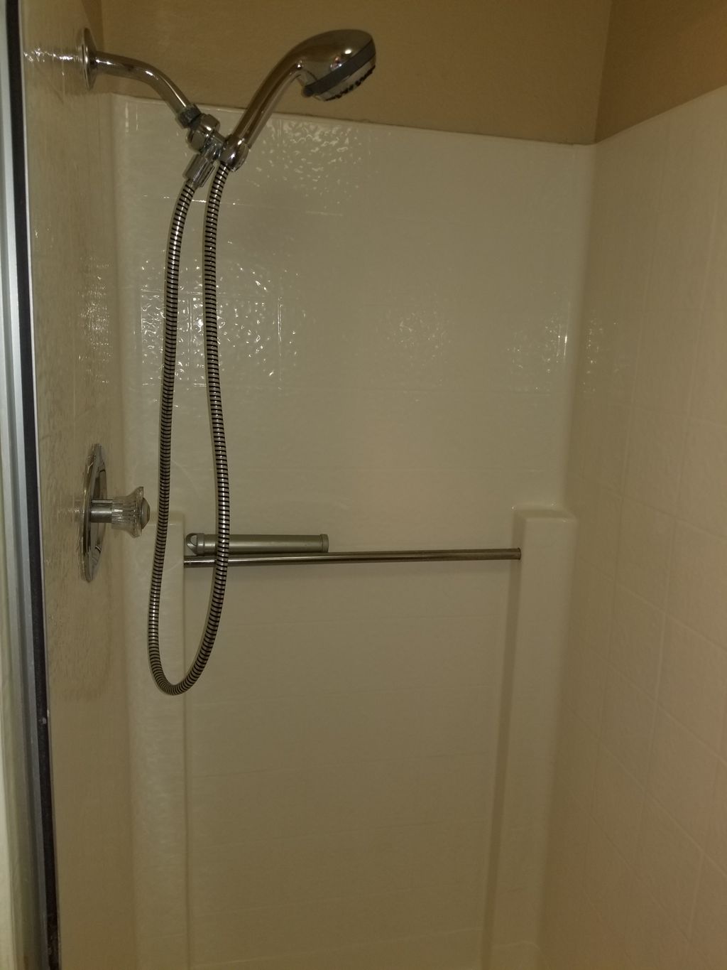 Shower deep cleaned & disinfected 