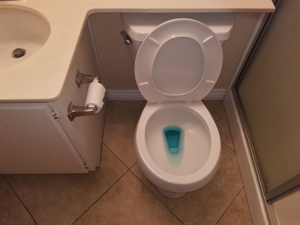 Toilet disinfected 