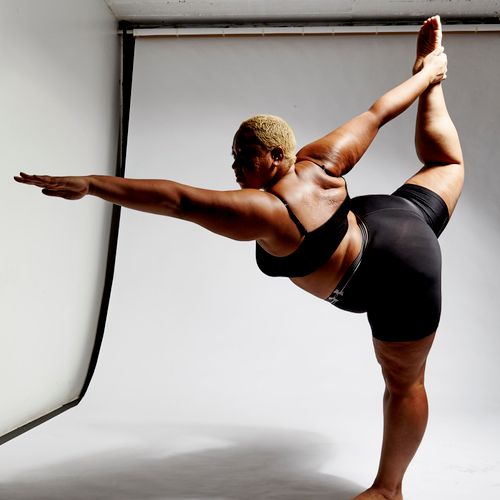 Standing bow pulling pose - some benefits are that