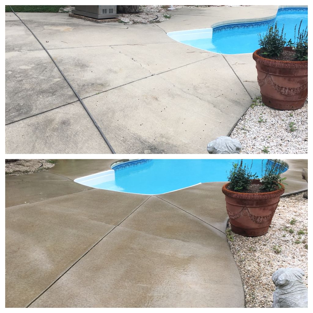 Pool patio cleaning