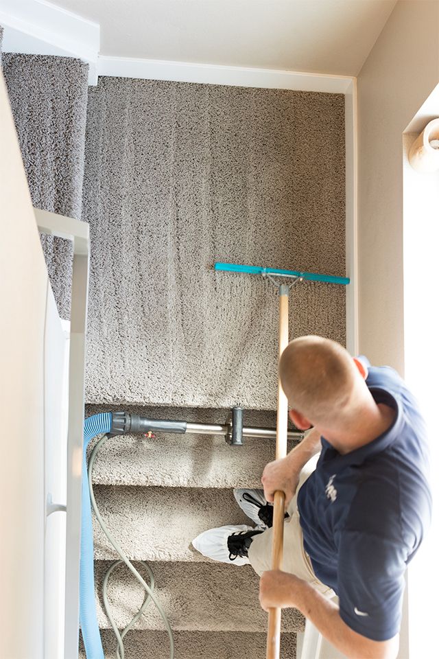 We groom the carpet after each job to eliminate li