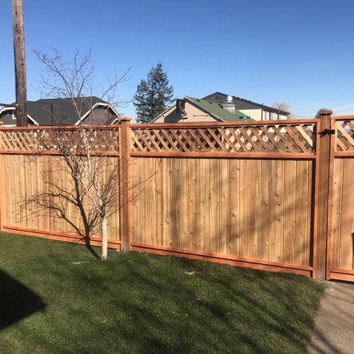 Emmanuel installed our new fence under budget and 