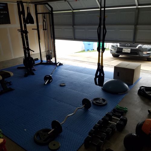 Fully equipped home gym