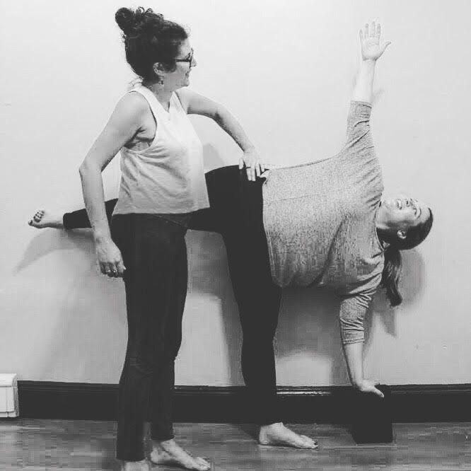 Pregnancy Half Moon at the wall