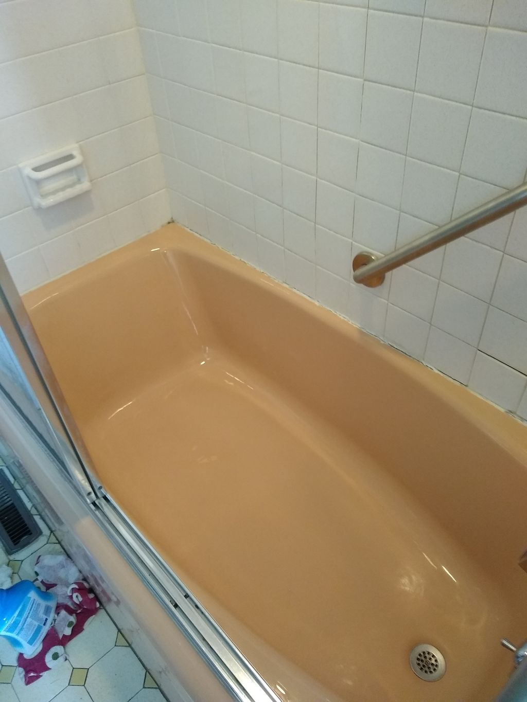 After cleaned tub below