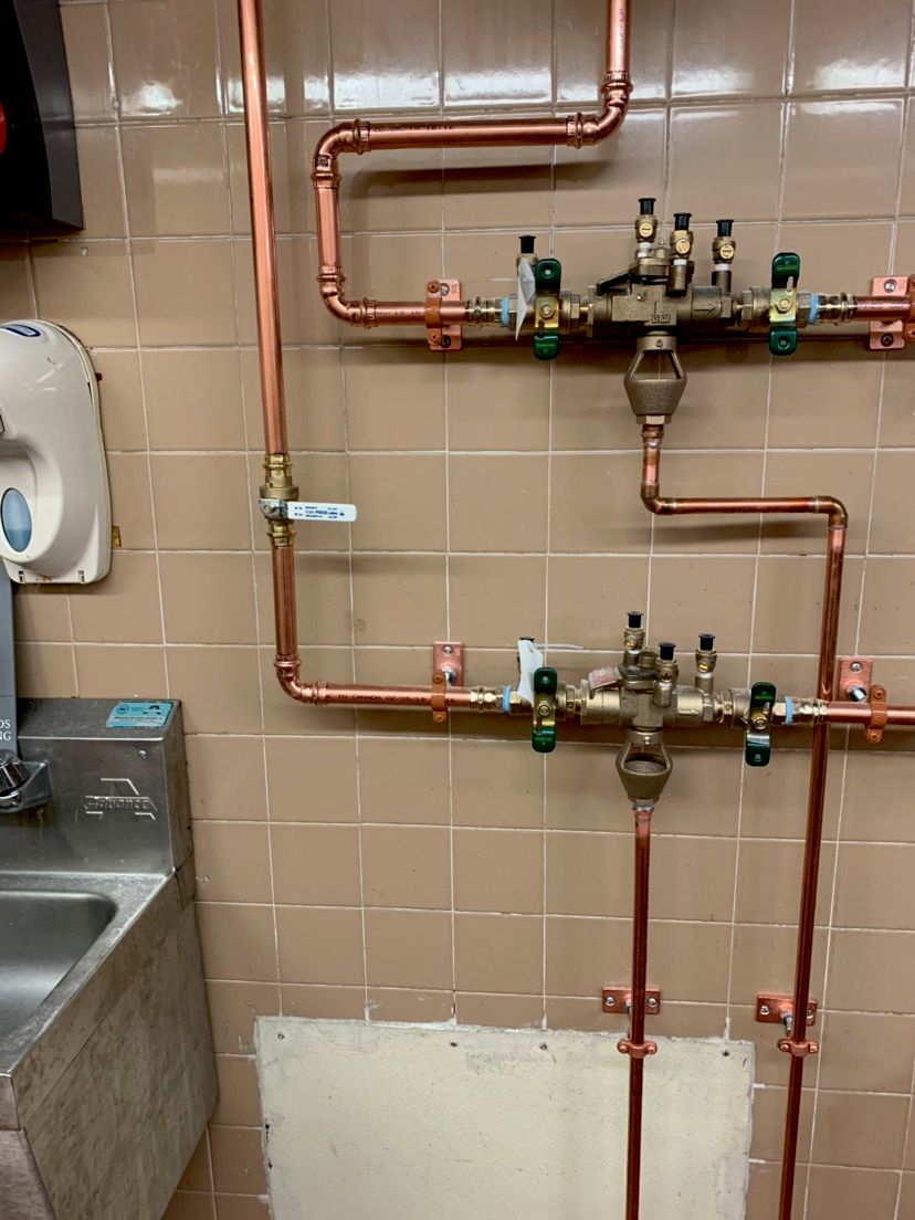 Backflow valve installation