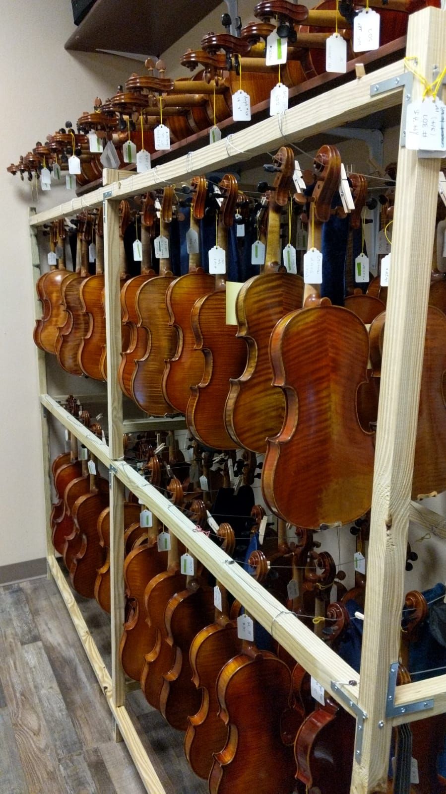 Visiting a violin shop