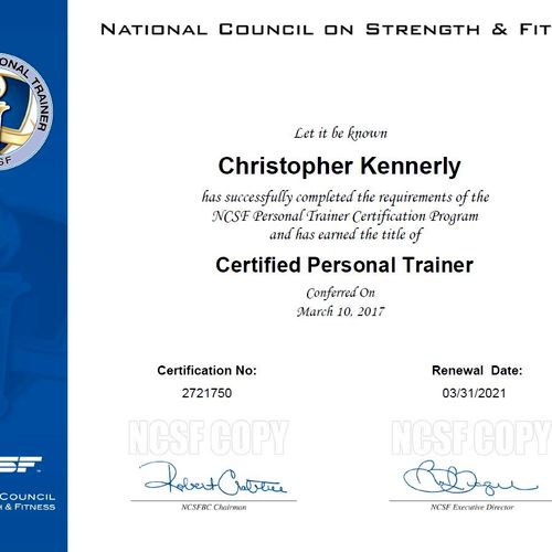 Yes, I'm certified.  Have been for 10 years.