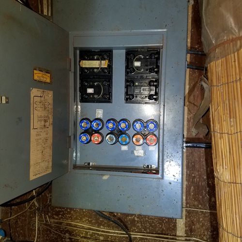 obsolete  electrical panel ...fuse box