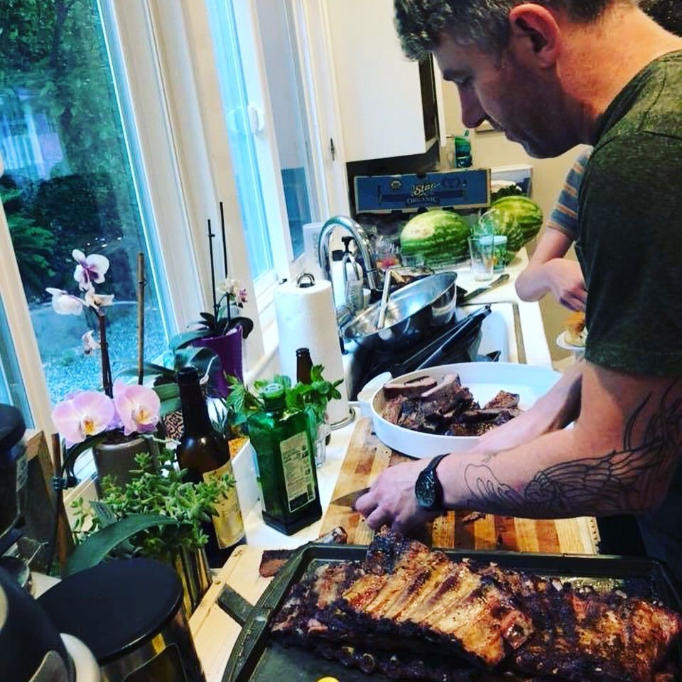 Summer BBQ, Rancho Llano Seco pork ribs and everyt