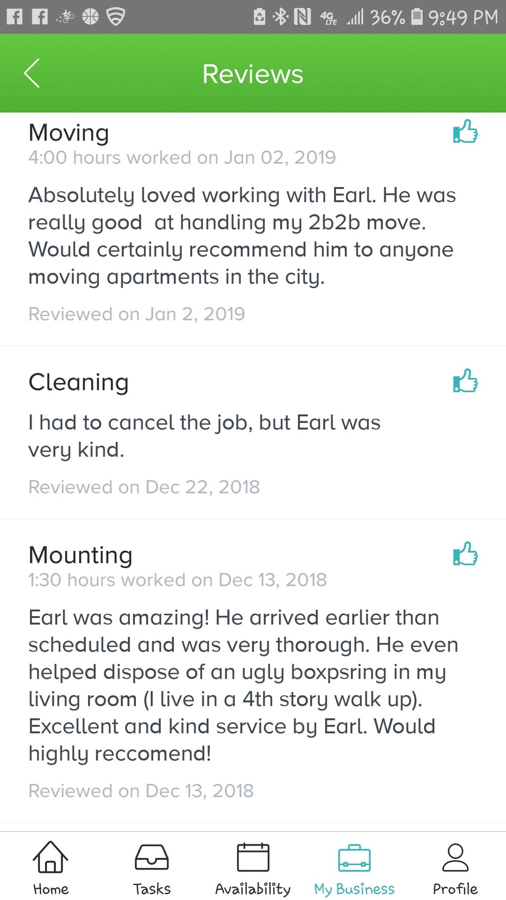 What they say about my work