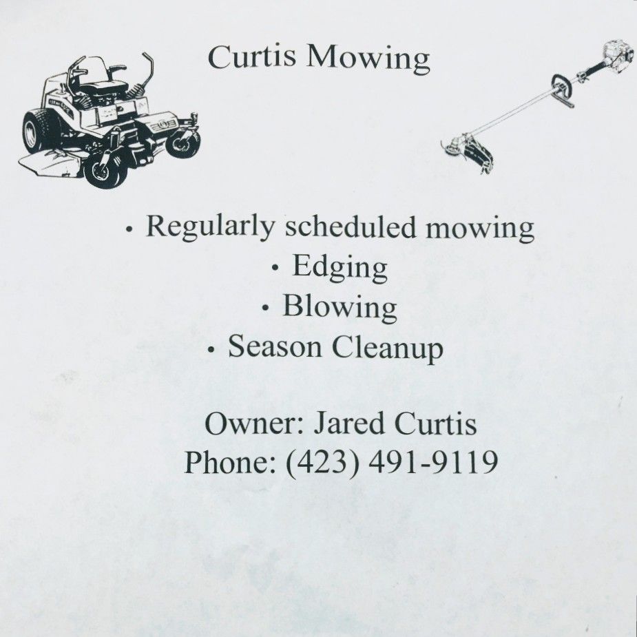 Curtis mowing
