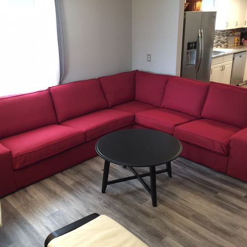 IKEA sectional couch. Isn’t it beautiful?