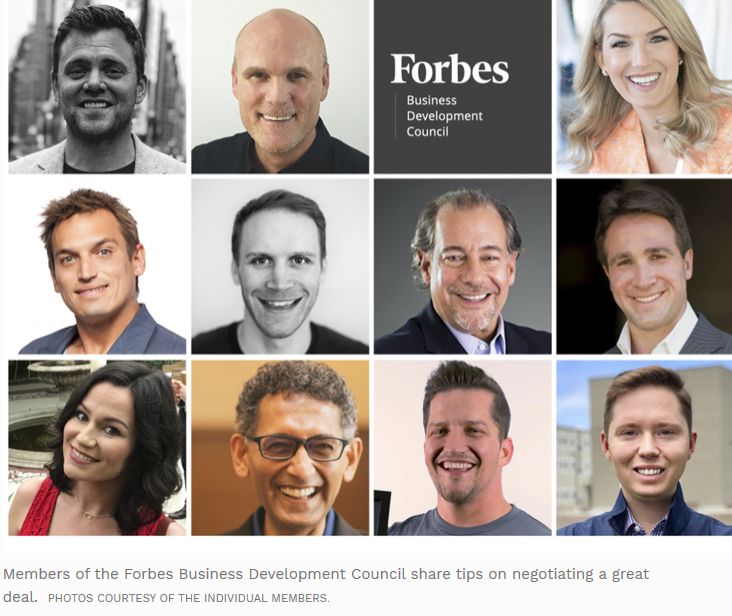 On Forbes Experts Panel on Negotiations