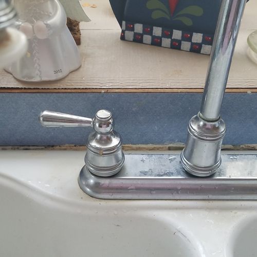 Joshua put a new sink in. Such quality workmanship