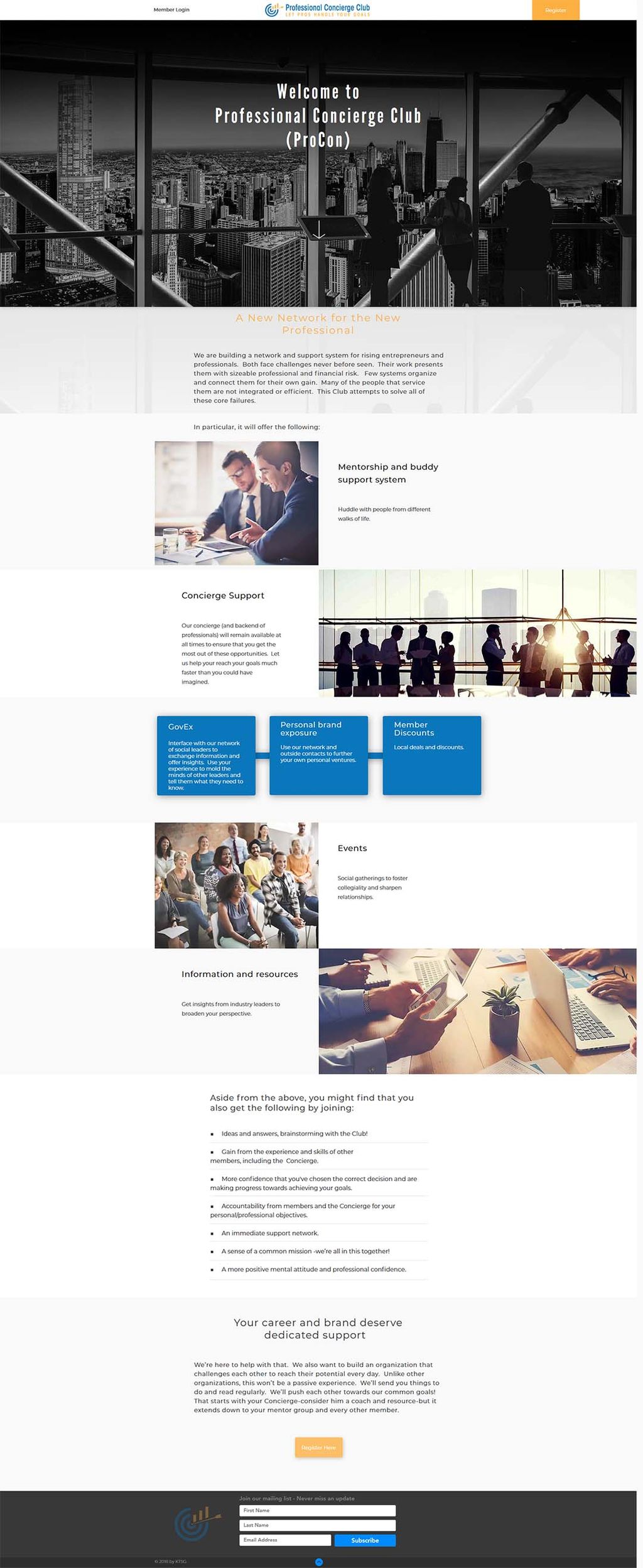 Professional Services Website