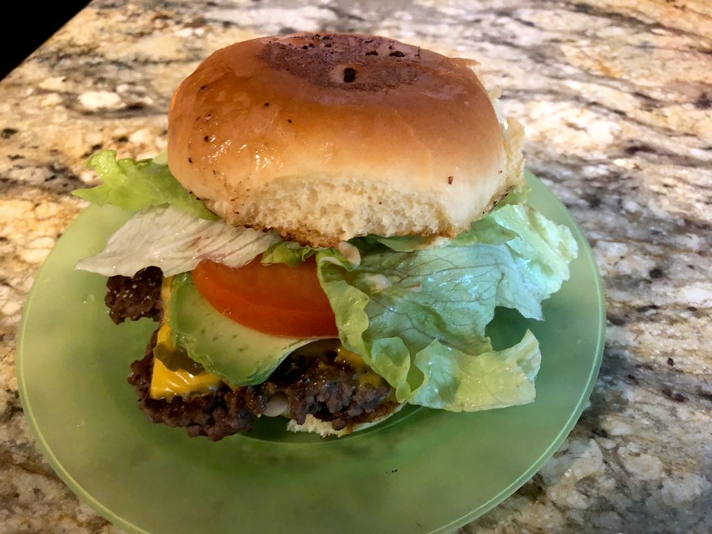 Juicy Avocado Bacon Burger
