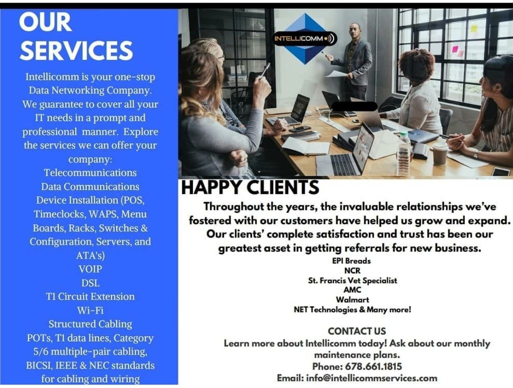 Intellicomm past client's and services.