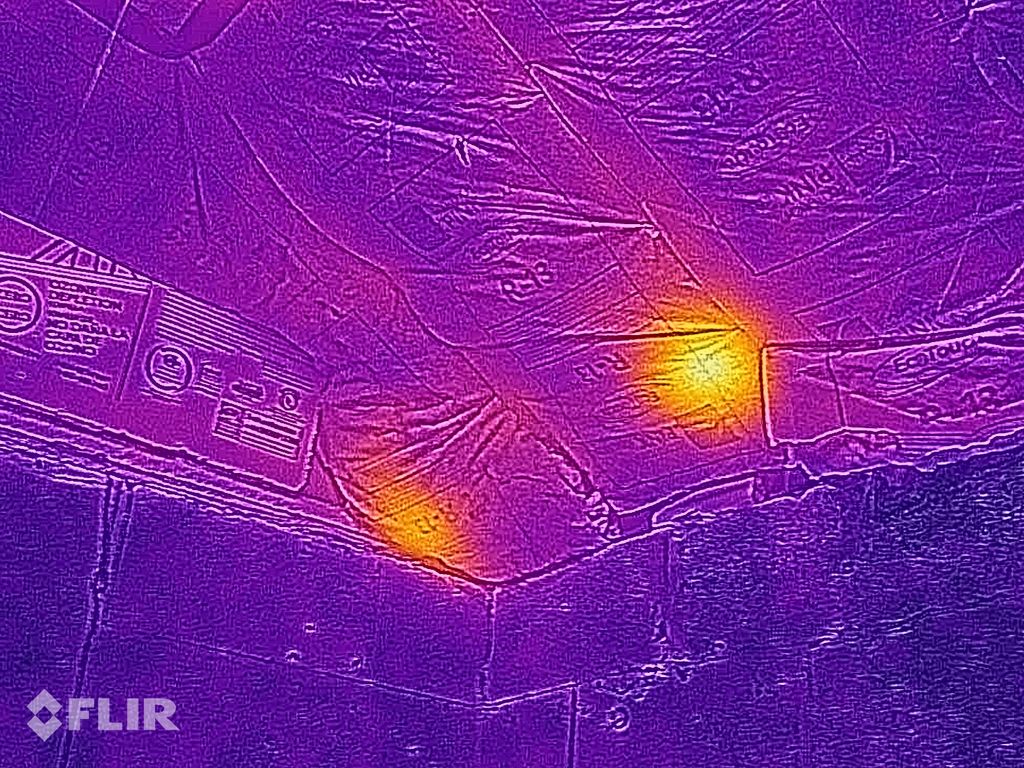 Roof Rats nesting in insulation located with therm