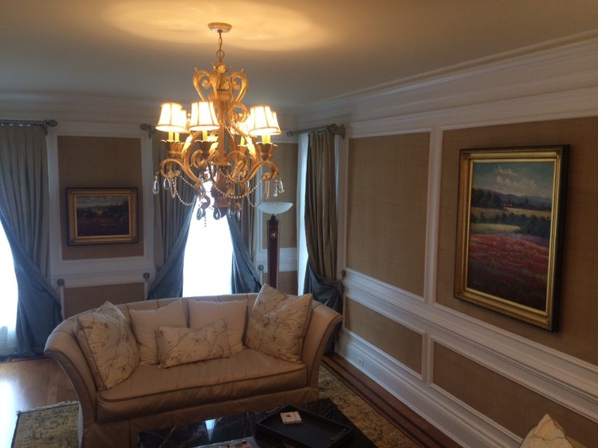 I painted the molding, because they had some crack