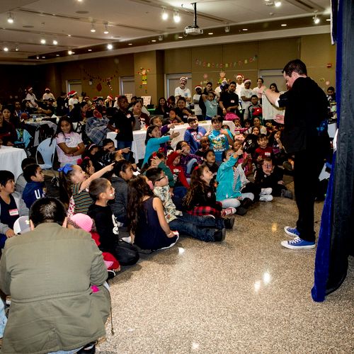 Family magic show at a hospital.  What a blast!