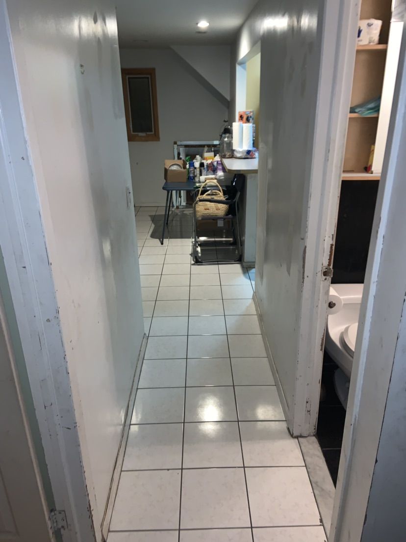 Clean hall area
