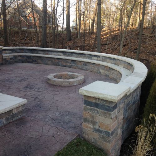 Patio with Seating & Fire pit