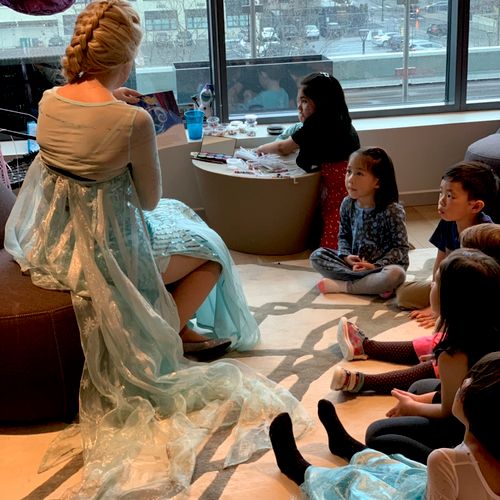 Elsa was a total HIT. Kids were glued to her. She 