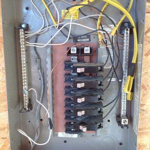Incorrectly wired electrical sub-panel