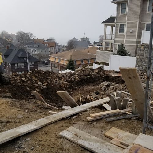 foundation cliff side in Swampscott MA 