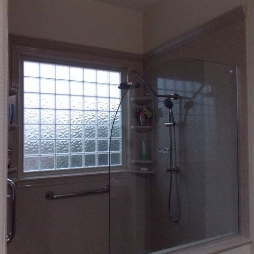 We just love our new shower!  The whole experience