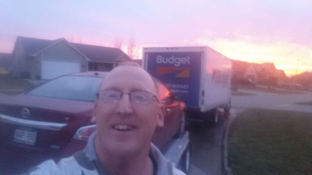 Hitting the road at sunset