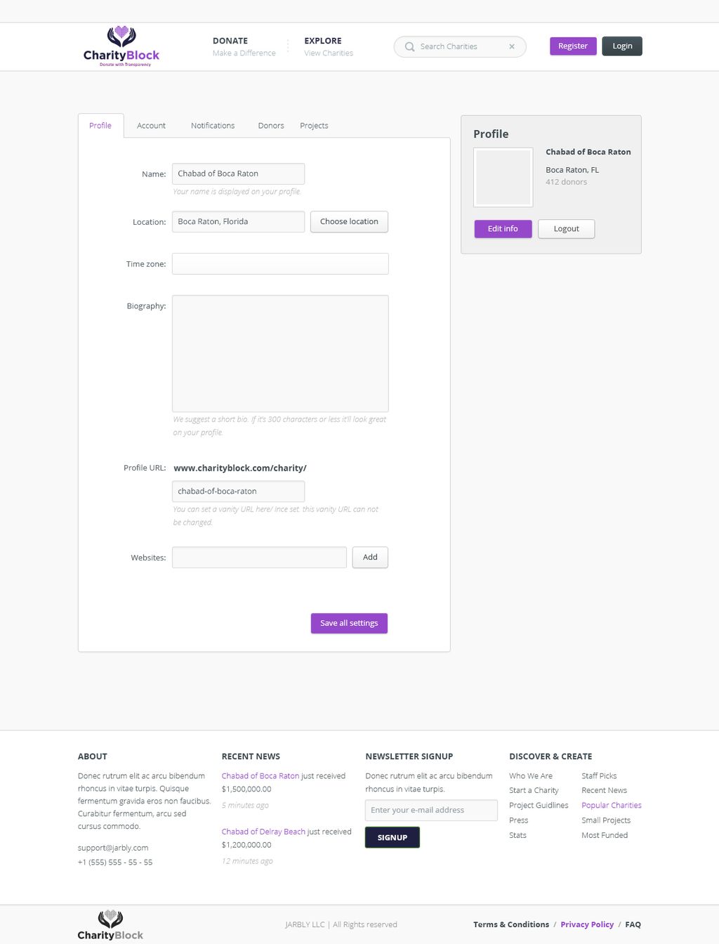 Projects and media