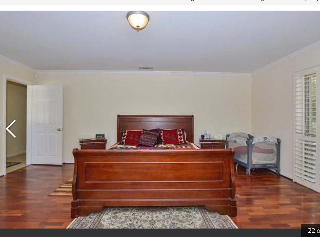 We refinished the floors & furniture too