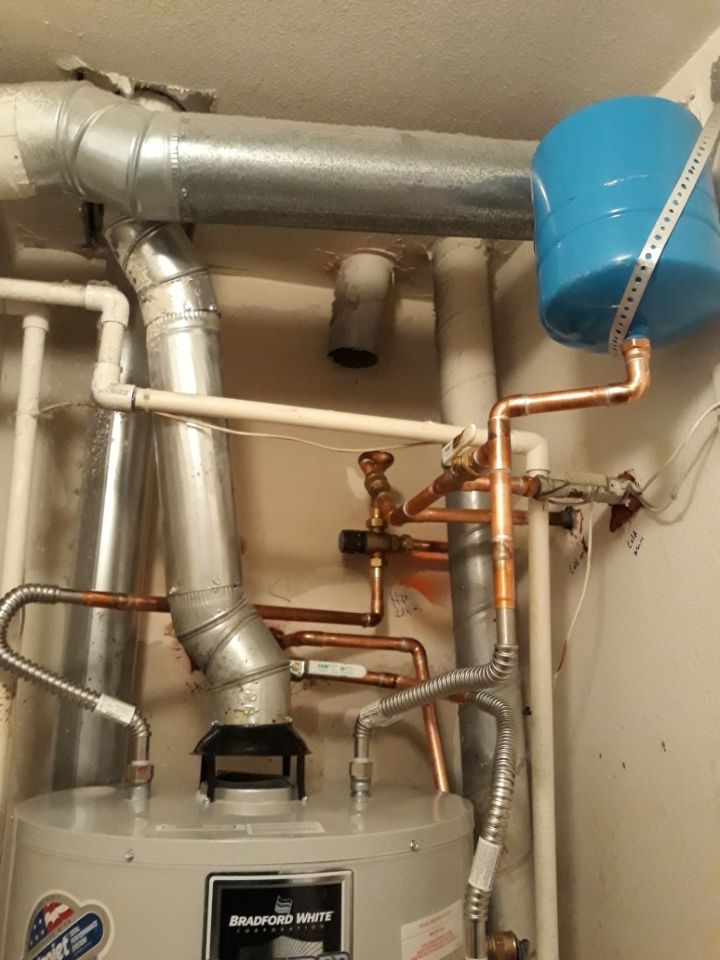 New 50 gallon HR complete repipe w/ new mixing val