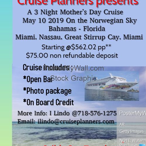 Annual Mother's Day Cruise 2019 - sold out