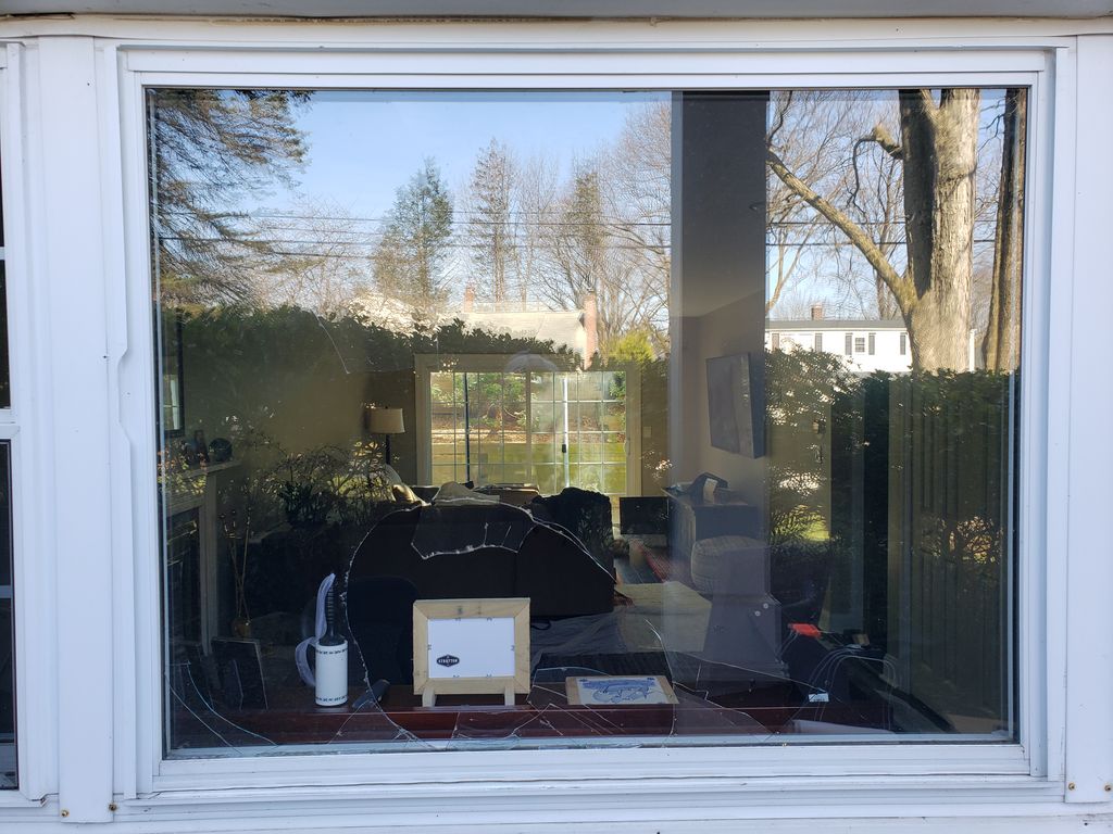 broken picture window 