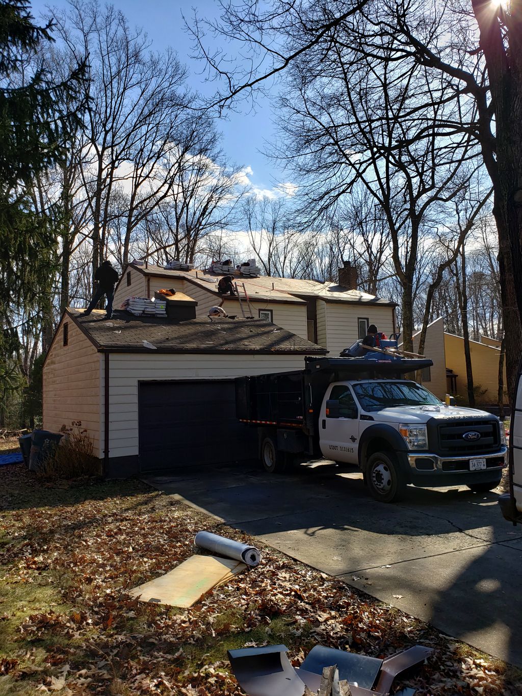 Roof install 8am-4pm, 3 days after initial payment