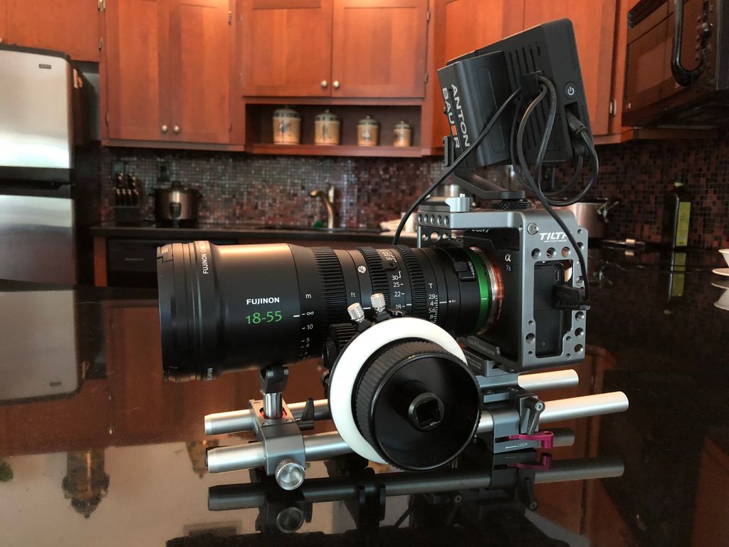Sony A7sii & Fujinon Cine zoom rig