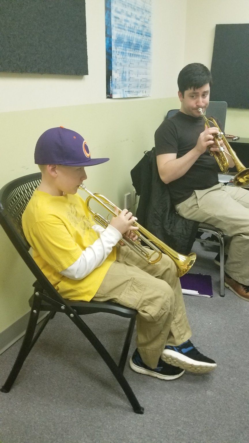 My son wanted to learn trumpet so I started my sea