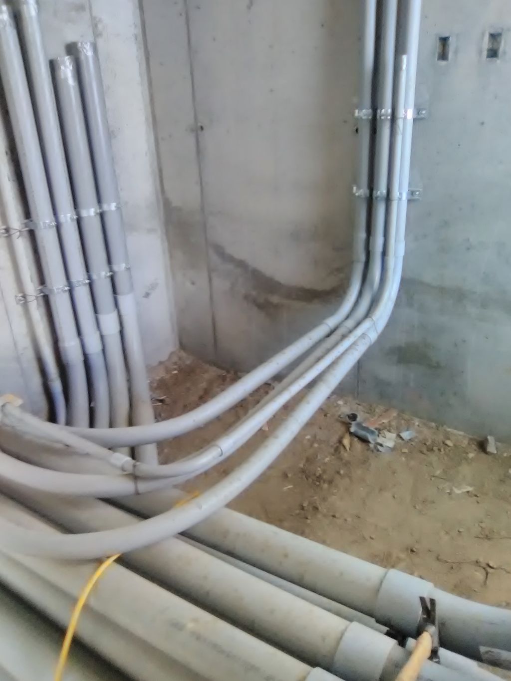 This is after I fixed the broken conduit.