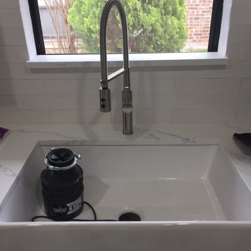 Installed new kitchen faucet 