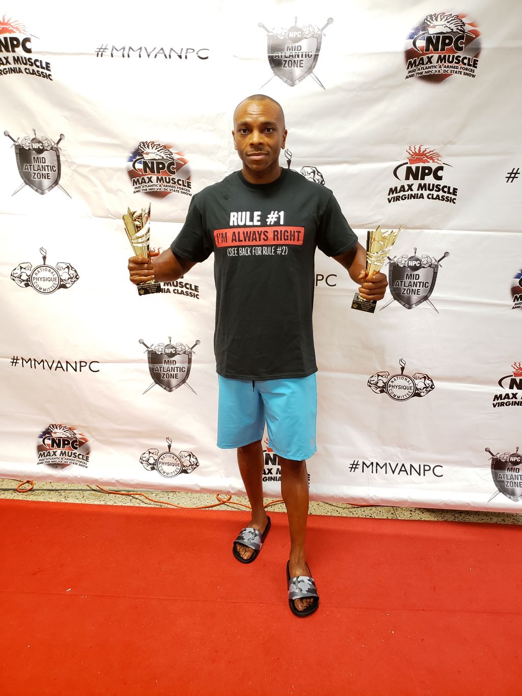 Men's Physique Winning Trophies 