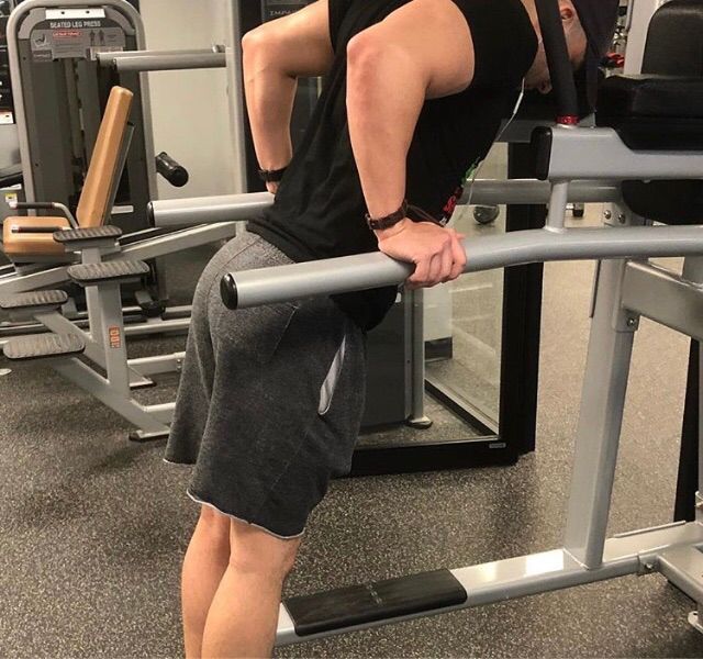 Dips and then glutes 😁 triceps are the largest par
